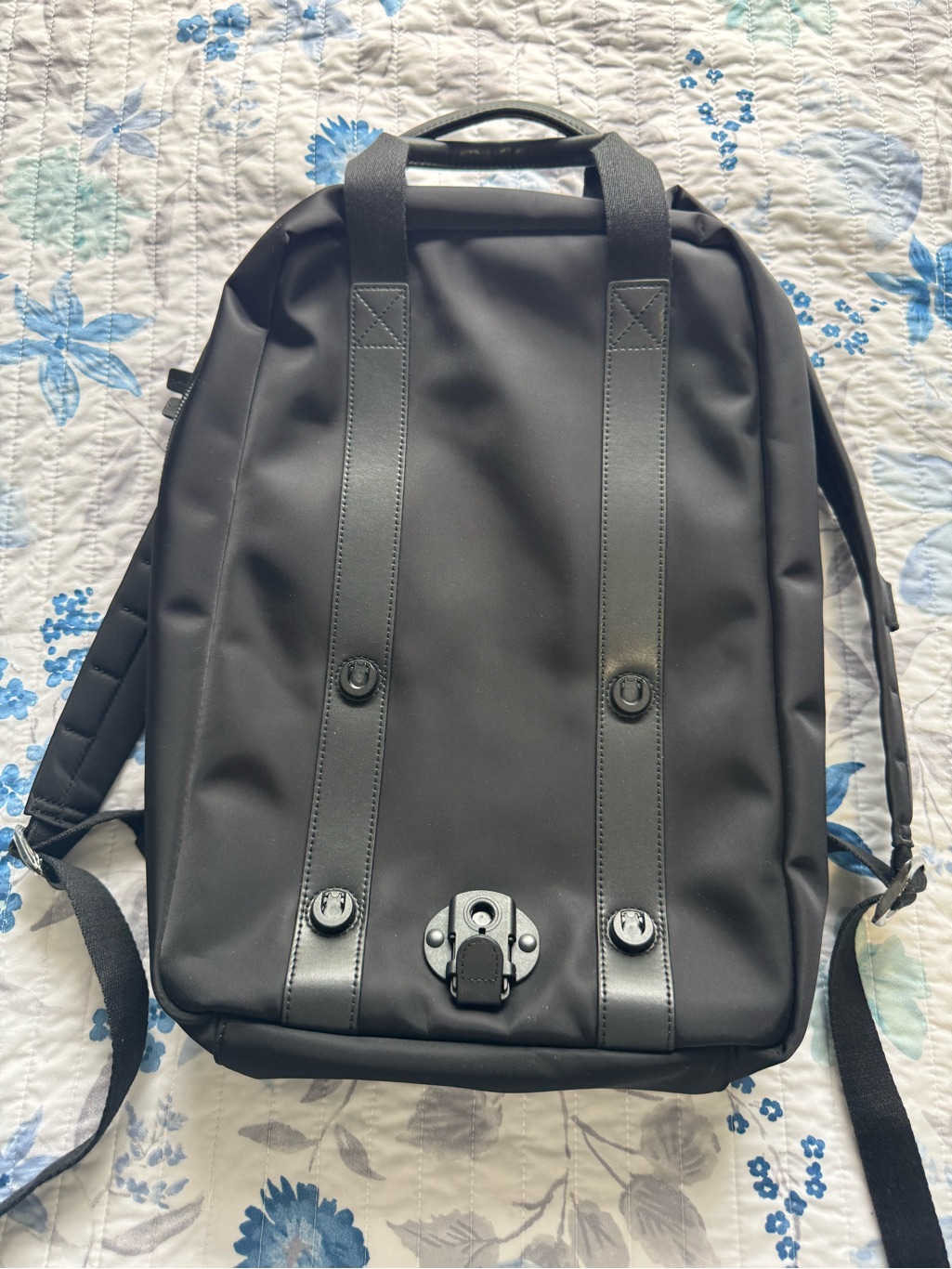 Monos Men's Black Tech Backpack With Front Fasten